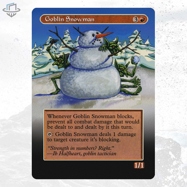 mtg アーティストプルーフ goblin snowman foil - マジック：ザ